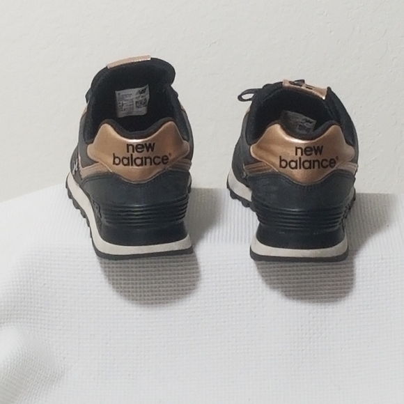 New Balance Women's Black and Bronze Sneakers - Picture 6 of 9